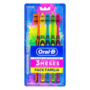 Escova Dental Oral-B Color Collection Pack c/ 5 UnidUnid