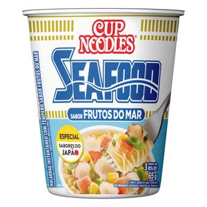 Macarrão Instantâneo Cup Noodles Nissin Frutos do Mar Copo 65g