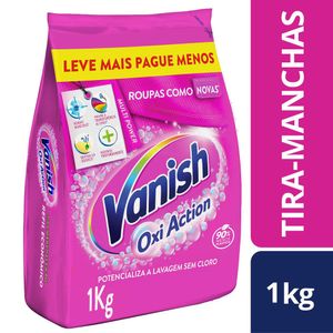 Tira Manchas Vanish em Pó Oxi Action para Roupas Coloridas RefilEconômico 1kg
