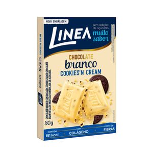 Chocolate Branco Linea Zero Açúcar Cookies Cream 30g