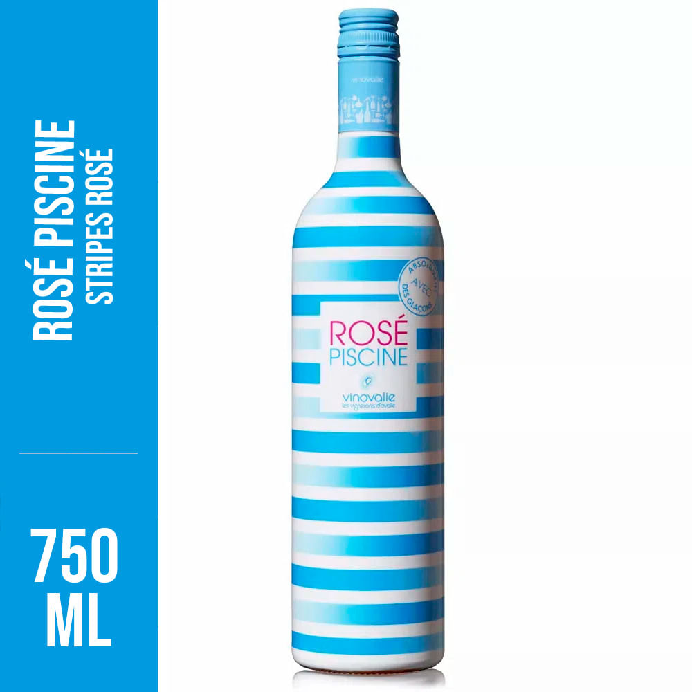 パンチ　白蓮花錦 13 + ラブハート錦 Vinho Francês Rose Piscine Strips 750ml | Prezunic