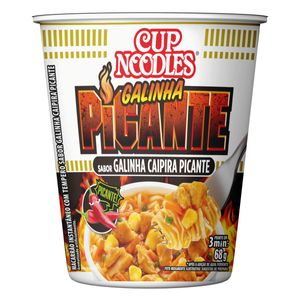 Macarrão Instantâneo Cup Noodles Nissin Galinha Caipira Picante Copo 68g