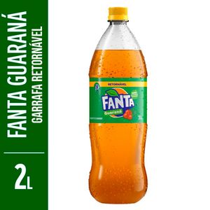 Garrafa de Refrigerante Retornável Fanta Guaraná Retornável Pet 2l