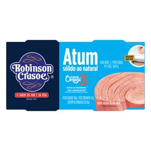 Atum Robinson Cruzoe Sólido ao Natural c/2 Unid 80g