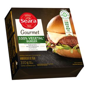 Hambúrguer Vegetal Seara Gourmet Incrível Burguer Congelado 310g