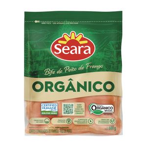 Filé de Peito de Frango Seara Orgânico em Bifes 600g