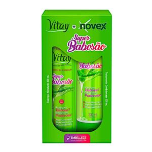 Kit Novex Vitay Shampoo + Condicionador Super Babosão 300ml