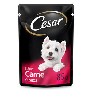 Alimento p/ Cães Cesar Adultos Carne Assada Sachê 85g