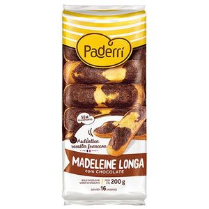 Bolo Paderri Madeleine Long Mesclado 200g