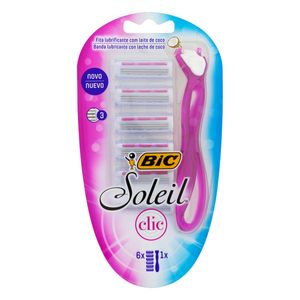 Aparelho para Depilar Bic Soleil Clic 1 Unid + 6 Cargas