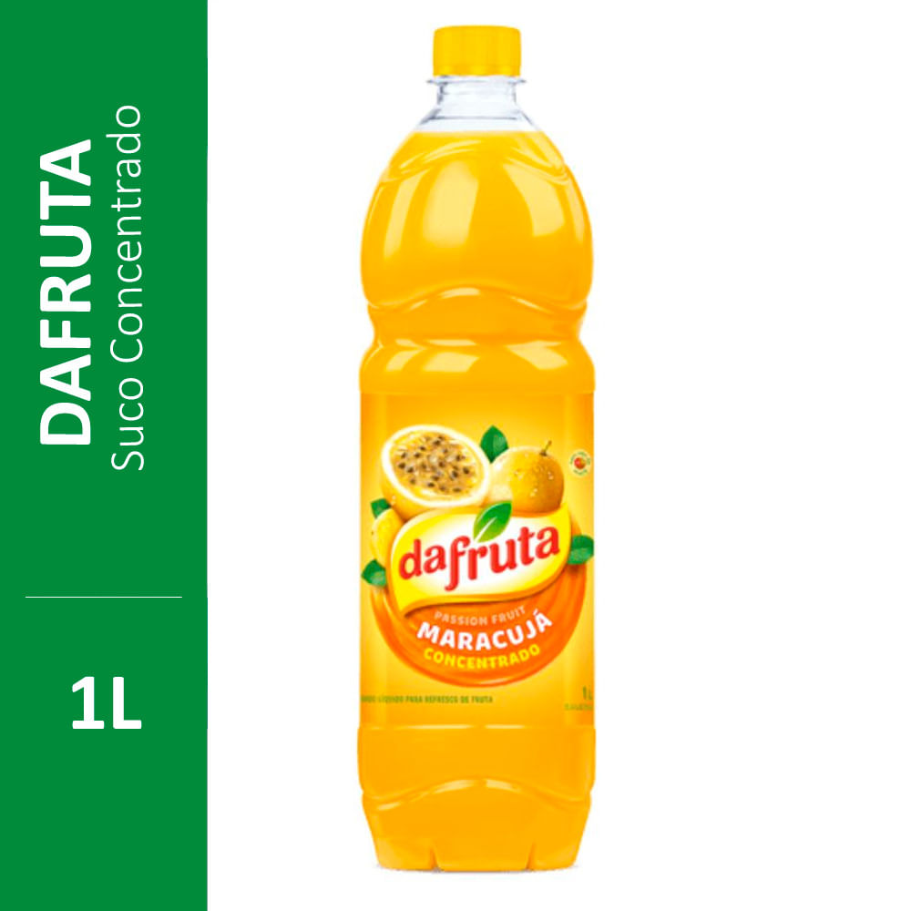 Suco Concentrado Dafruta Maracujá Leve 1l Pague 800ml