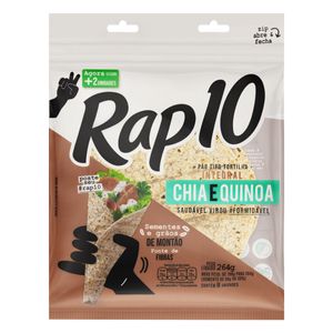 Pão Tipo Tortilha Rap10 Integral Chia/Quinoa 264g