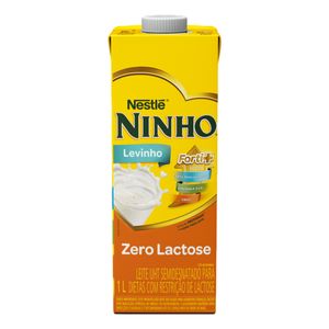 Leite Uht Semidesnatado Zero Lactose Ninho Levinho Forti+ Caixa c/ Tampa 1l