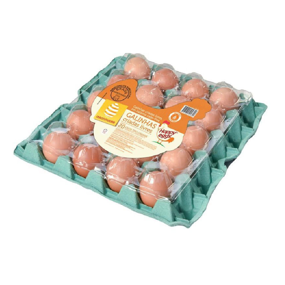 Ovos Mantiqueira Happy Eggs Vermelho com 20 Unidades | Prezunic