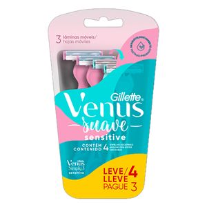 Aparelho p/ Depilar Gillette Venus Simply3 Sensitive Leve 4 Pague 3 Unid