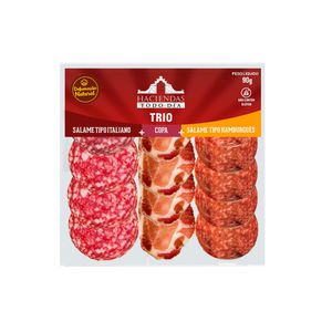 Kit Salame Italiano Haciendas Trio Italiano Hamburguês e Copa 90g