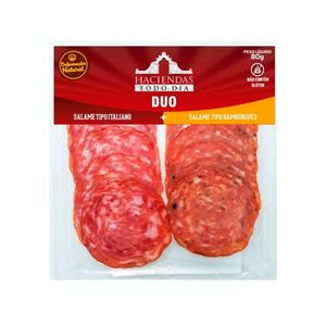 Kit Duo Haciendas Salame Hamburguês e Italiano 80g