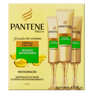 Kit Ampola Pantene Restauração com 3 Unid 15ml