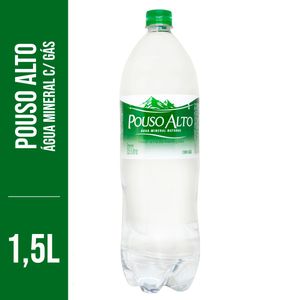 Água Mineral Pouso Alto c/ Gás Pet 1.5l