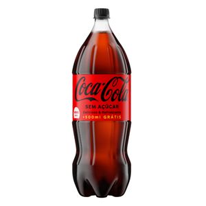 Refrigerante Coca Cola s/ Açúcar Pet 2l + 500ml Grátis