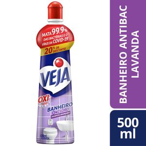 Limpador Veja Oxi Ativo Banheiro Lavanda Squeeze 500ml Grátis 20% de Desconto