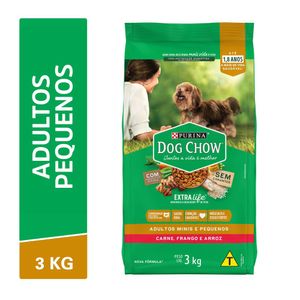 Alimento p/ Cães Purina Adultos Carne/Frango e Arroz 3Kg