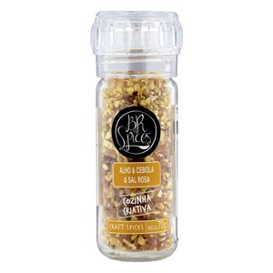 Sal Rosa do Himalaia BR Spices Craft Spices c/ Moedor Alho &Cebola Vidro 70g