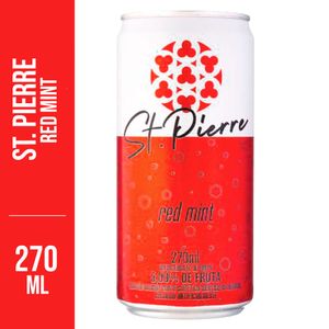 Refrigerante St. Pierre Red Mint Lata 270ml