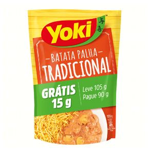 Batata Palha Yoki Tradicional Sachê Leve 105g Pague 90g