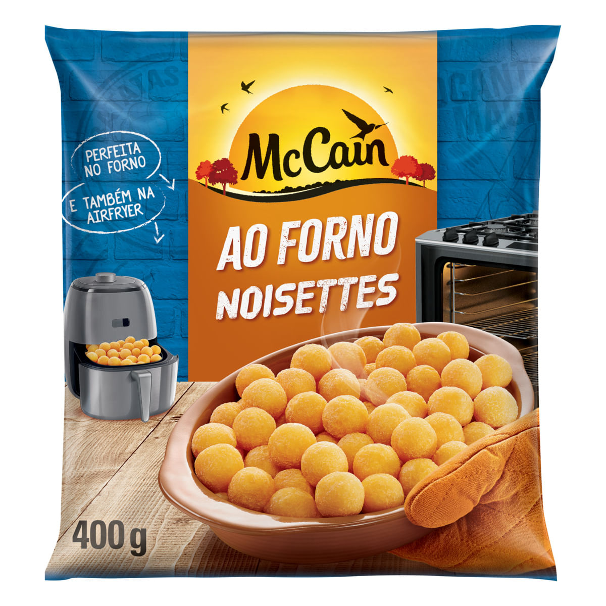 Batata Pré-Frita Palito Congelada McCain ao Forno Pacote 600g