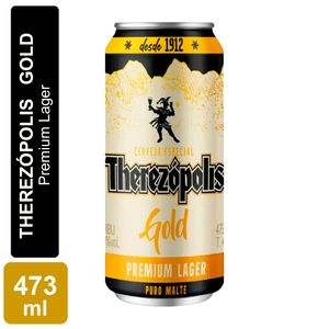 Cerveja Therezópolis Lager Puro Malte Gold Lata 473ml