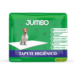 Tapete Higiênico Jumbo s/ Fragrância 60x55cm com 7 Unidades