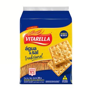 Biscoito Água e Sal Vitarella Tradicional 350g