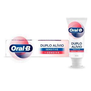 Creme Dental Oral-B Duplo Alívio Sensitive + Gengiva 70g