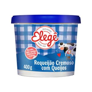 Requeijão Cremoso c/ Queijo Elegê Pote 400g