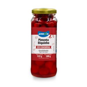 Pimenta Biquinho Prezunic Vidro 180g