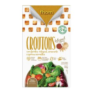 Croutons Fhom Integral Grãos Caixa 90g