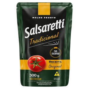 Molho de Tomate Salsaretti Tradicional Sachê 300g