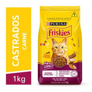 Ração Friskies Gatos Castrados Mix de Carnes 1kg