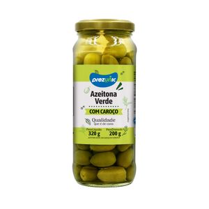 Azeitona Verde Prezunic c/ Caroço Vidro 200g