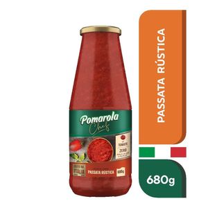 Molho de Tomate Pomarola Chef Passata Rústica Vidro 680g