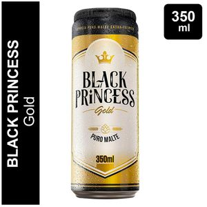 Cerveja Black Princess Gold Puro Malte Lata 350ml