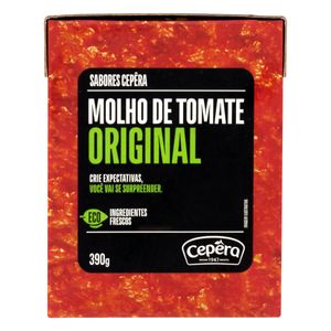 Molho de Tomate Sabores Cepêra Original Caixa 390g