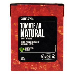 Tomate ao Natural Sabores Cepêra Triturado Caixa 390g