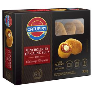 Bolinho de Carne Seca Catupiry congelado 300g