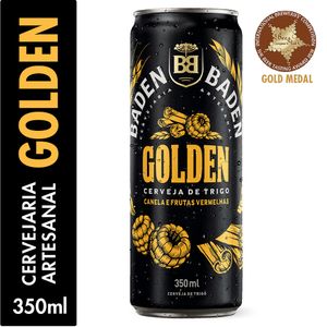 Cerveja Baden Baden Gold Canela Frutas Vermelhas Lata 350ml