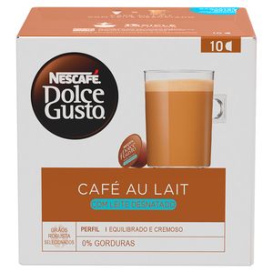 Café em Cápsula Nescafé Dolce Gusto Cafe Au Lait desnatado c/ 10 Cápsulas 100g