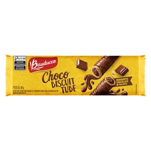 Wafer Bauducco Choco Biscuit Tube Pacote 80g