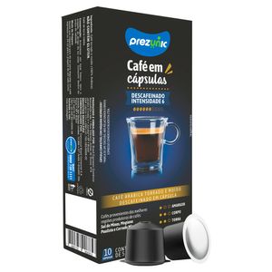 Café em Cápsula Prezunic Descafeinado Caixa 5g c/ 10 Unid