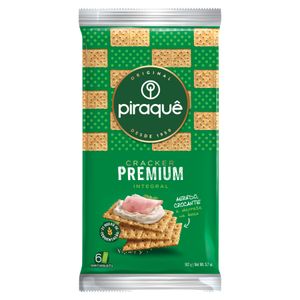 Biscoito Cracker Piraquê Premium Integral 162g c/ 6 Unid de 27g Cada